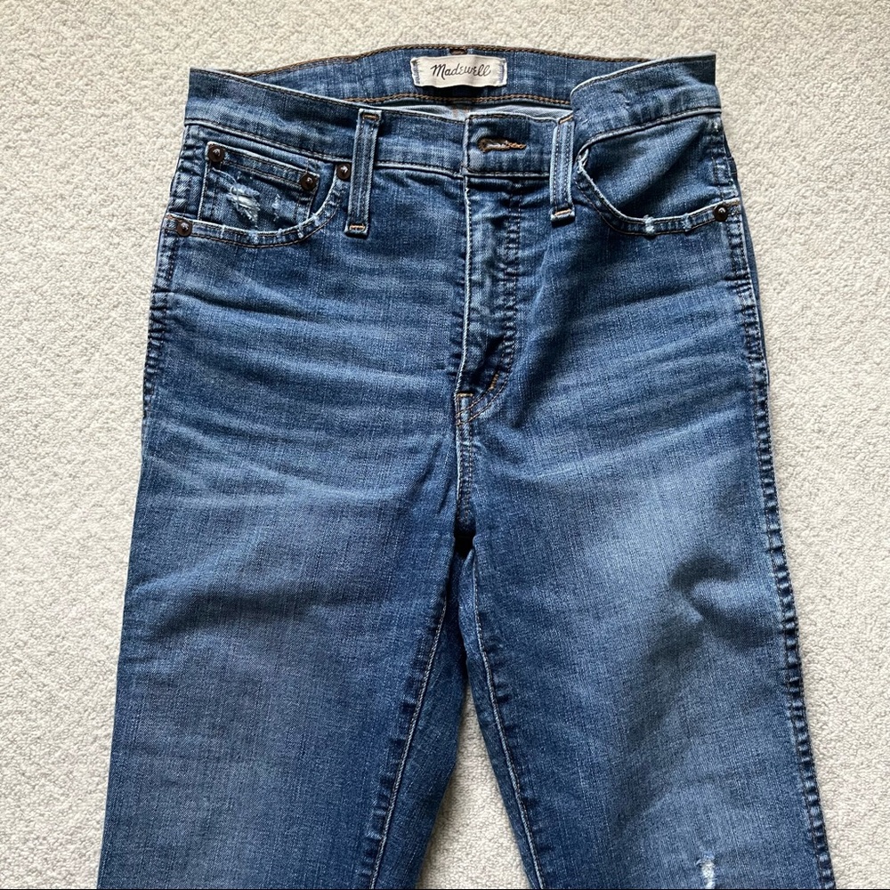 Madewell 10" High-Rise Skinny Jeans: Drop Step-Hem Edition in Everton - Picture 5 of 7